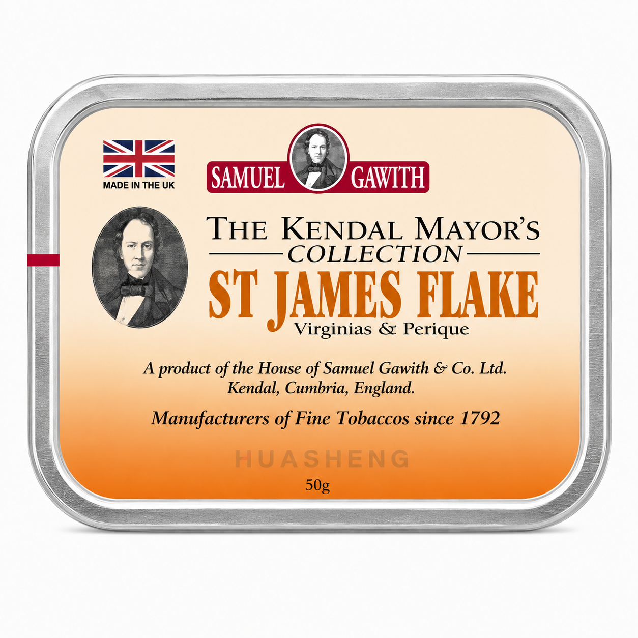 SG圣詹切片 Samuel Gawith St. James Flake SG圣詹切片 Samuel Gawith St. James Flake 50g - 图片 1