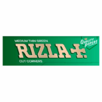 R+绿切角卷纸 Rizla Green Cut Corner Rolling Paper 70mm 15册/盒