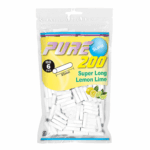PURE 柠檬细滤嘴 (200粒) Pure Super Slims Long Lemon Lime Filter 6*25mm 200s