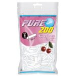 PURE 樱桃细滤嘴 (200粒) Pure Super Slims Long Cherry Filter 6*25mm 200s