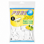 PURE 超长柠檬青柠细滤嘴 Pure Super Long Lemon Lime Slims Filter 6*25mm 200pcs