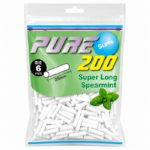 PURE 超长薄荷细滤嘴 Pure Super Long Spearmint Slims Filter 6*25mm 200pcs
