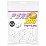 PURE 超长超细滤嘴 Pure Super Long Super Slims Filter 5.3*25mm 200pcs